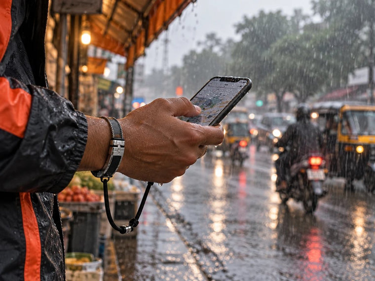 In the rain
